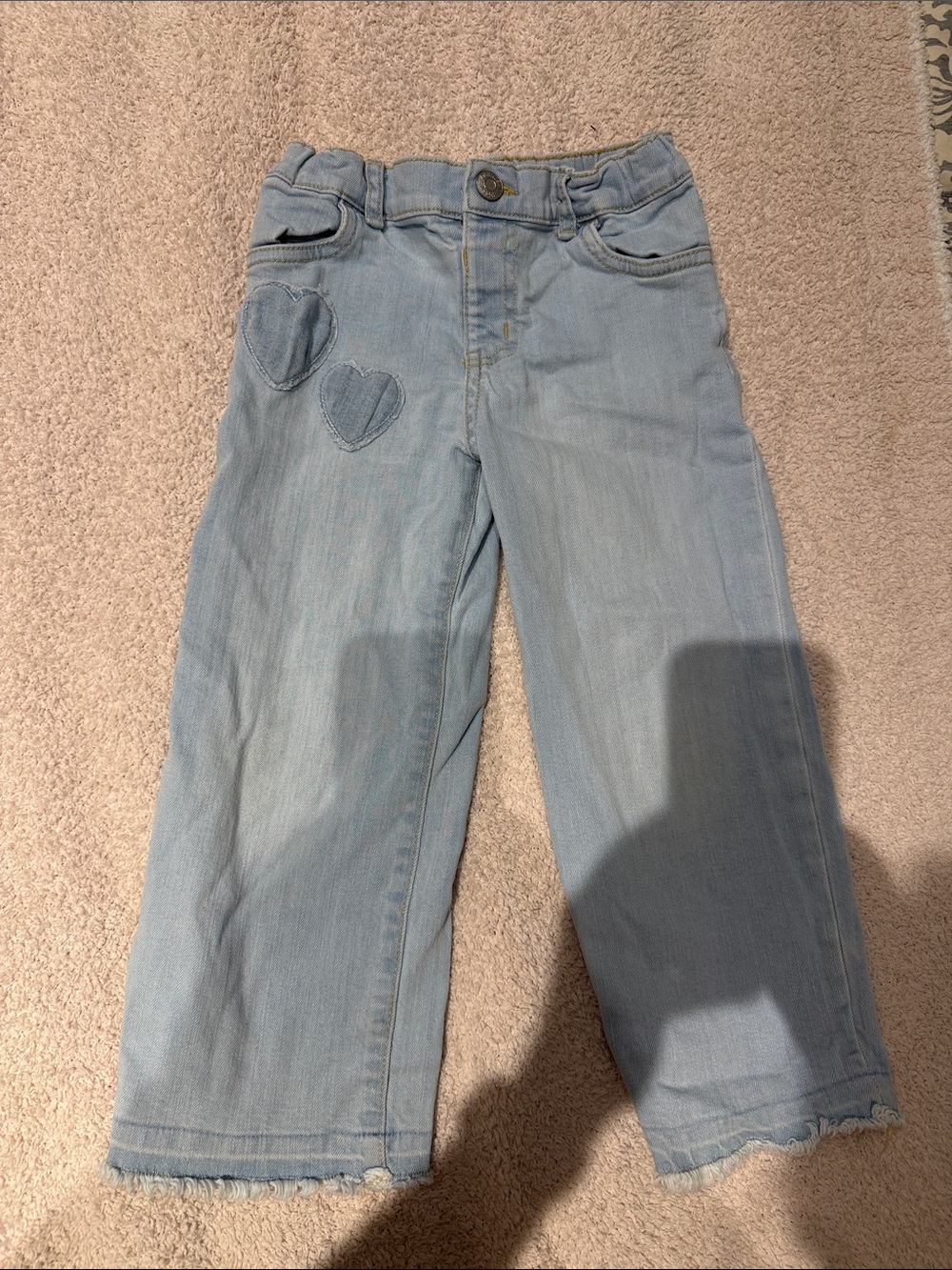 OshKosh B'gosh Light Blue Denim Jeans with Heart Appliqués